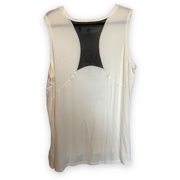 LuLaRoe Womens Top Size 1X Rise Strong Tank Love Sport Cream Pink Neon NEW - Picture 4 of 6